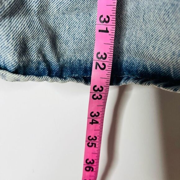 River Island Denim Light Thinker T Women's Blue Denim Drop Waist Dress Size 6 - Picture 11 of 13